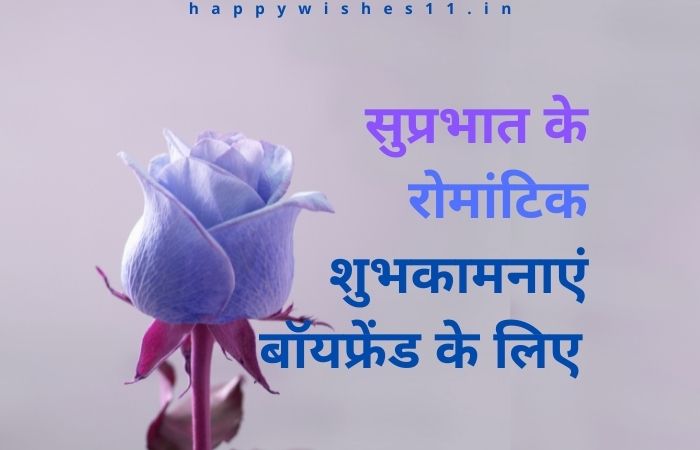 सुप्रभात के प्यार भरे रोमांटिक शुभकामनाएं अपने बॉयफ्रेंड के लिए [150 Good Morning Wishes for Boyfriend in Hindi]